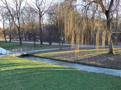 Englisher garten. English garden in Munich