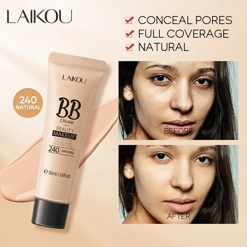 Miniature : LAIKOU Waterproof BB Cream - Full Coverage Foundation 30ml