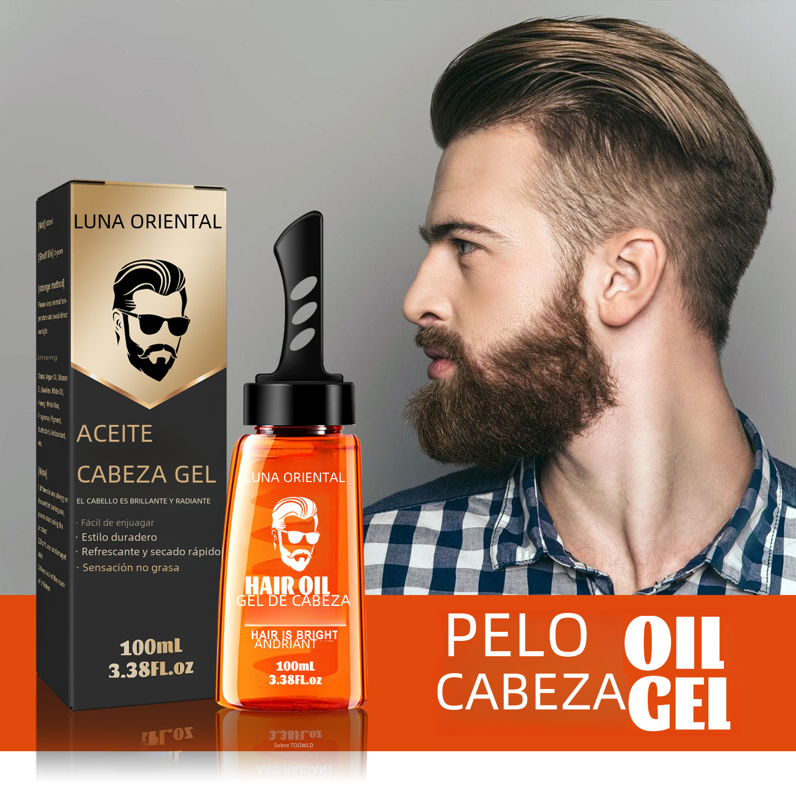 East Moon Men's Hair Wax Comb for Retro Styles