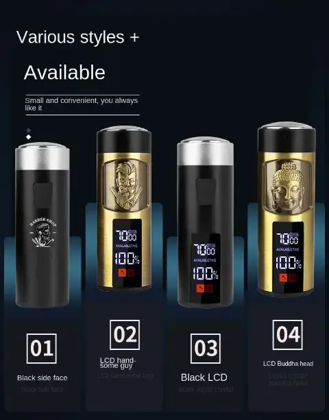 Thumbnail: LARGNER Mini Electric Shaver - Rechargeable Travel Size