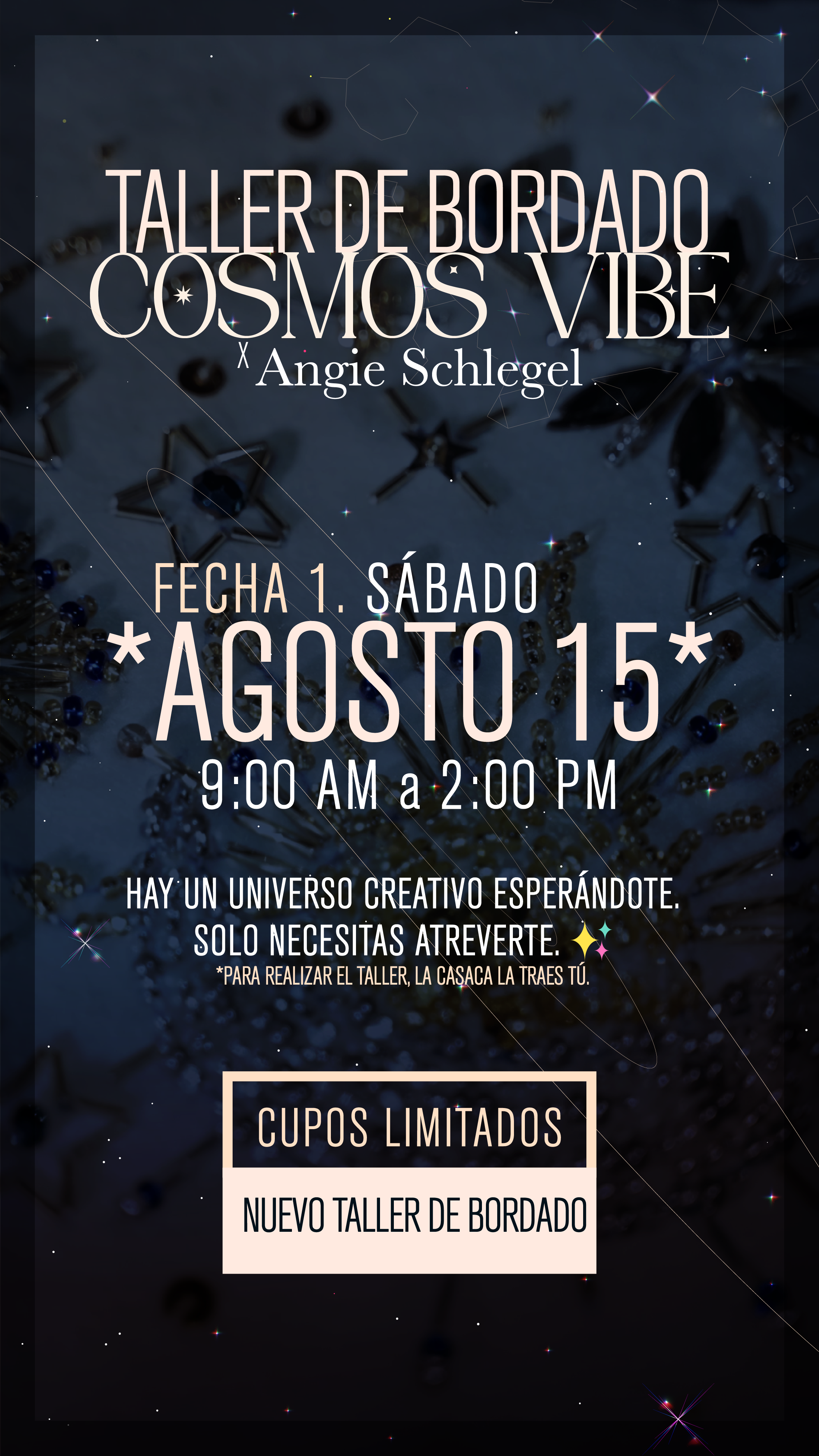 TALLER DE BORDADO COSMOS VIBE AGOSTO 15