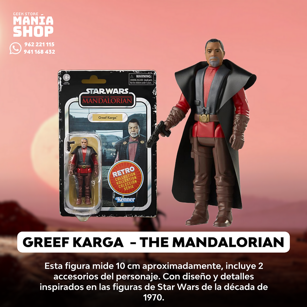 Miniatura: The Mandalorian Star Wars Retro Collection  Wave 1 Juego de 7 figuras
