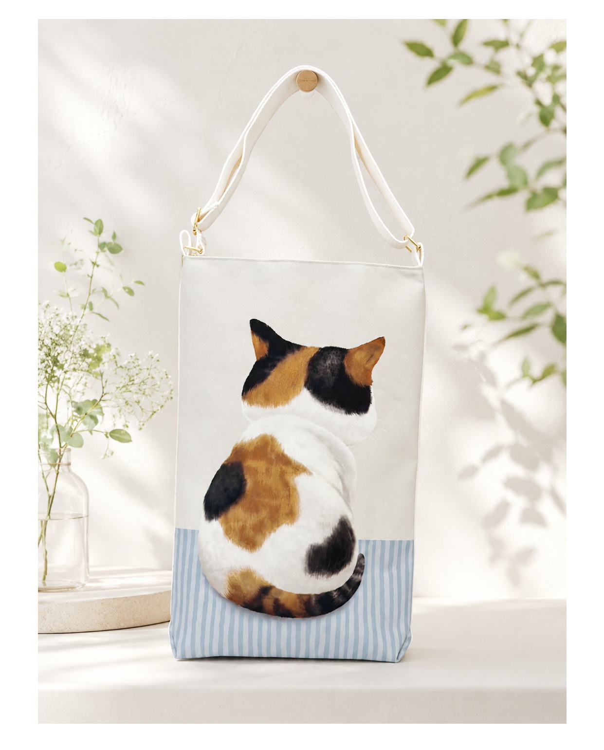 Mochi Watching Sling Tote Bag