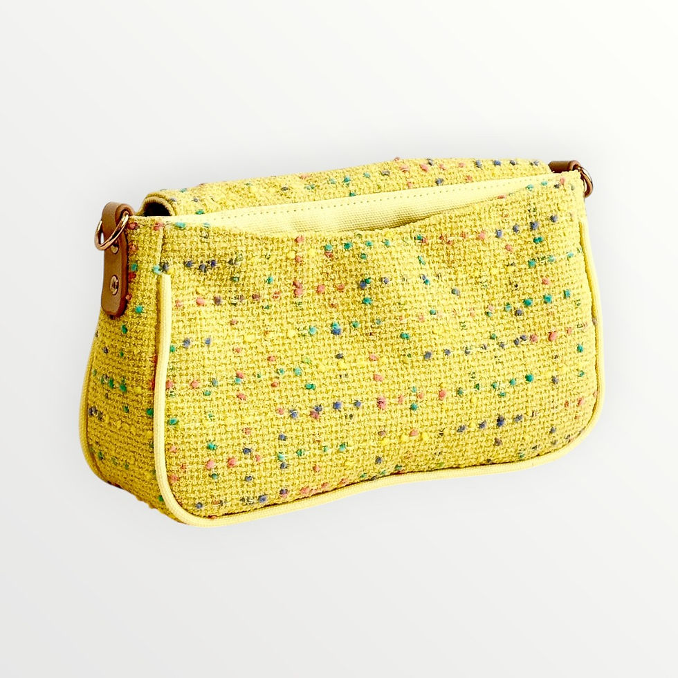 Thumbnail: Yellow Confetti Tweed Bag