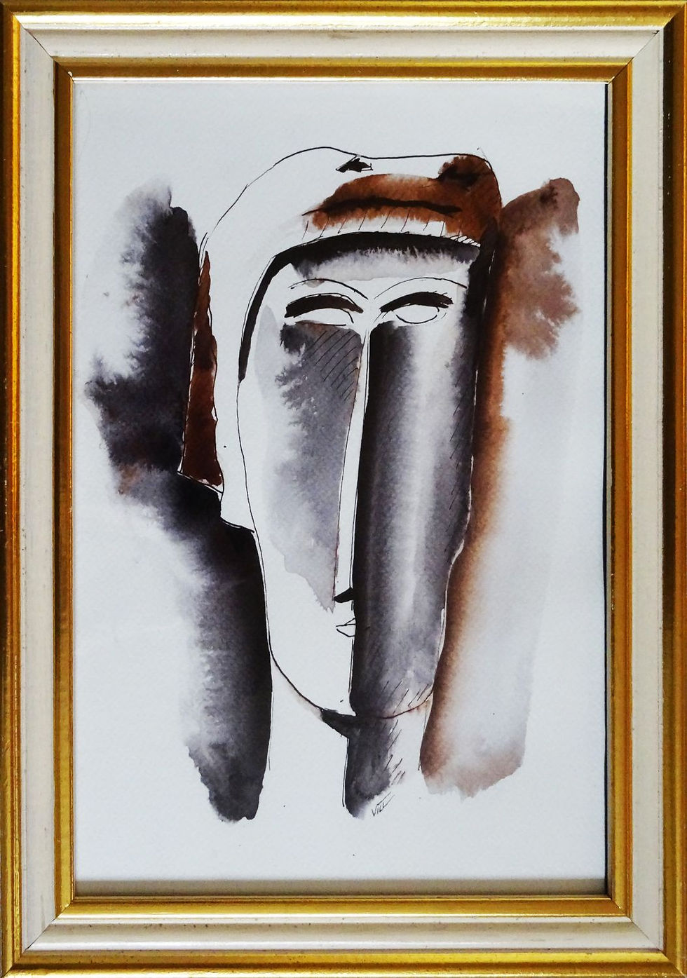 Villeneuve_Françoise-d'après_Modigliani_37x26