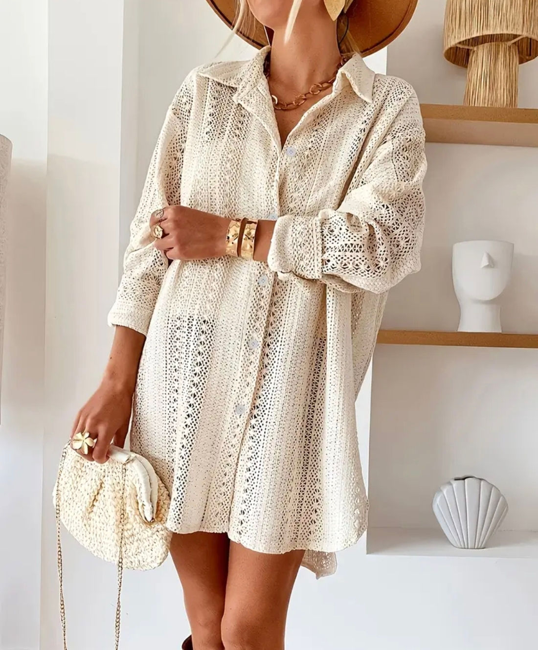  Curve Chic Lace Detail Dress 