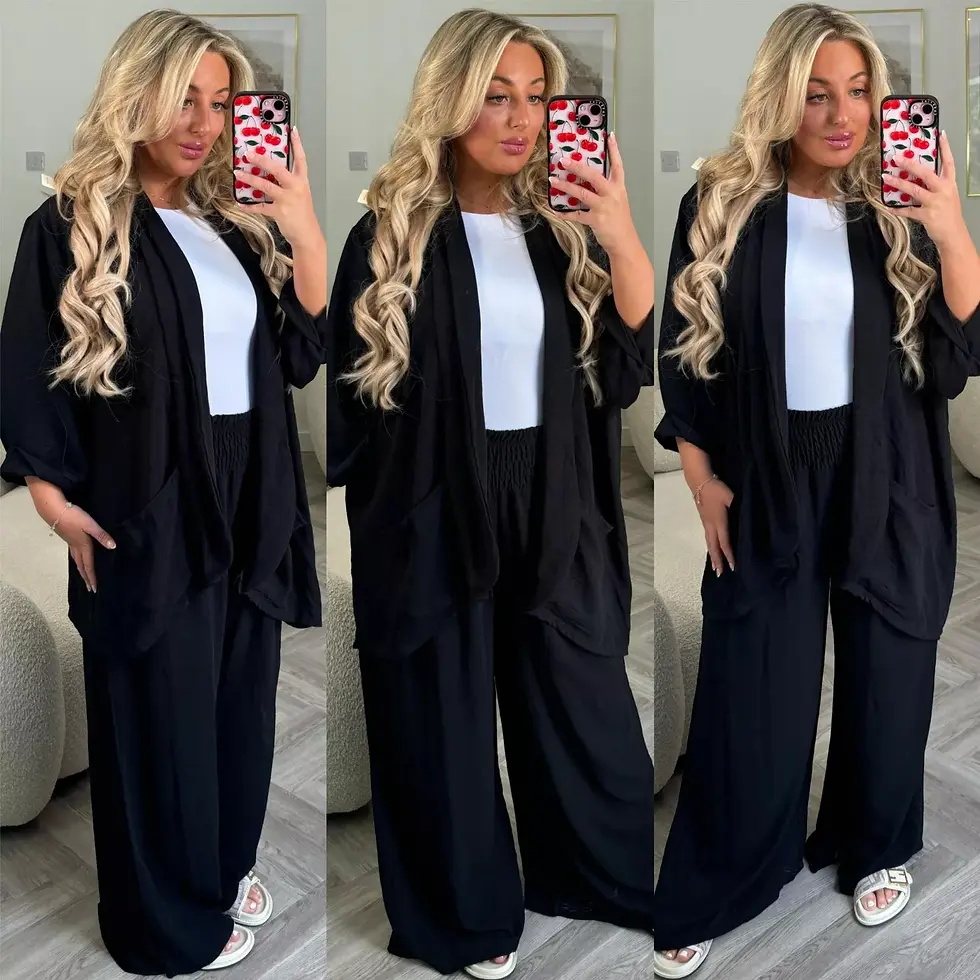 Thumbnail: Two Piece Summer Holiday Loungewear Set