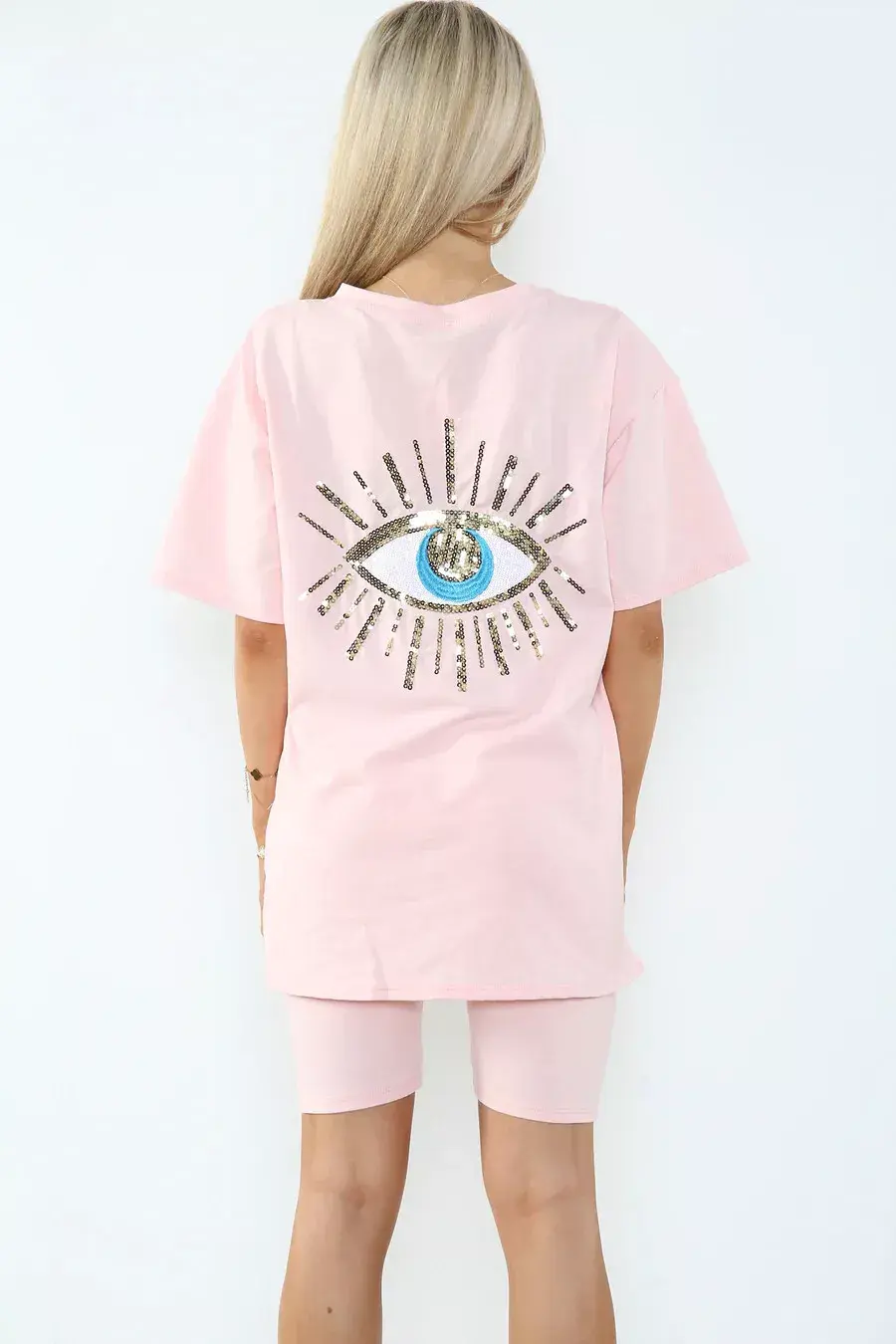 Thumbnail: Oversized Cycle Short Sets - Sequin Eye