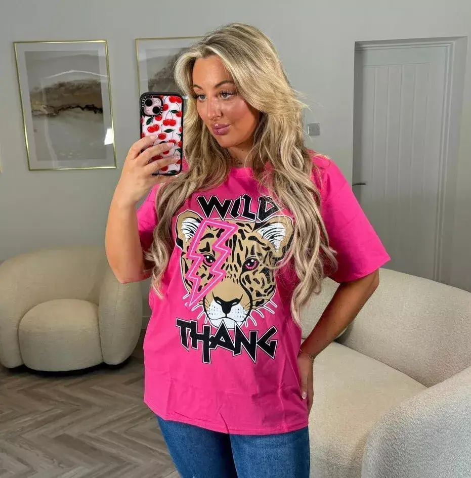 Thumbnail: Oversized T-shirt - Wild Thang Tiger