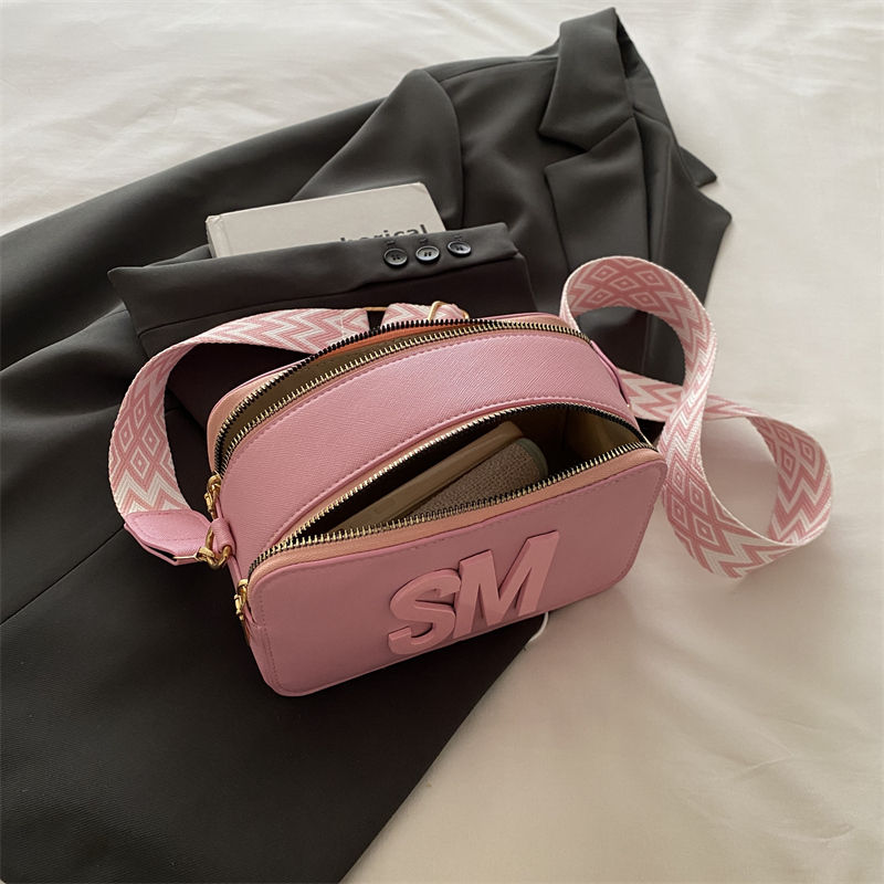 Thumbnail: Double Zipper SM Crossbody Bag