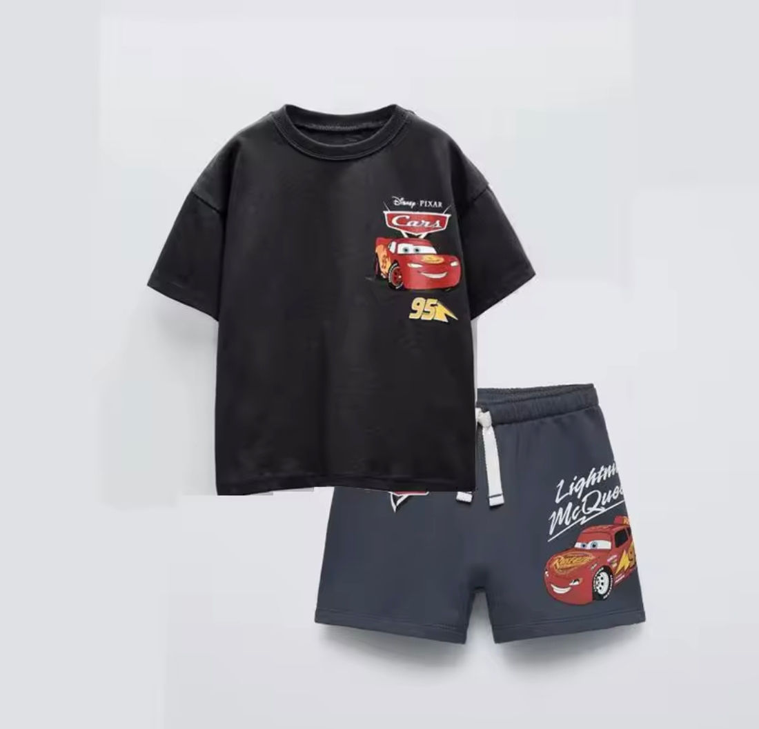 Kids Cartoon Shorts Sets