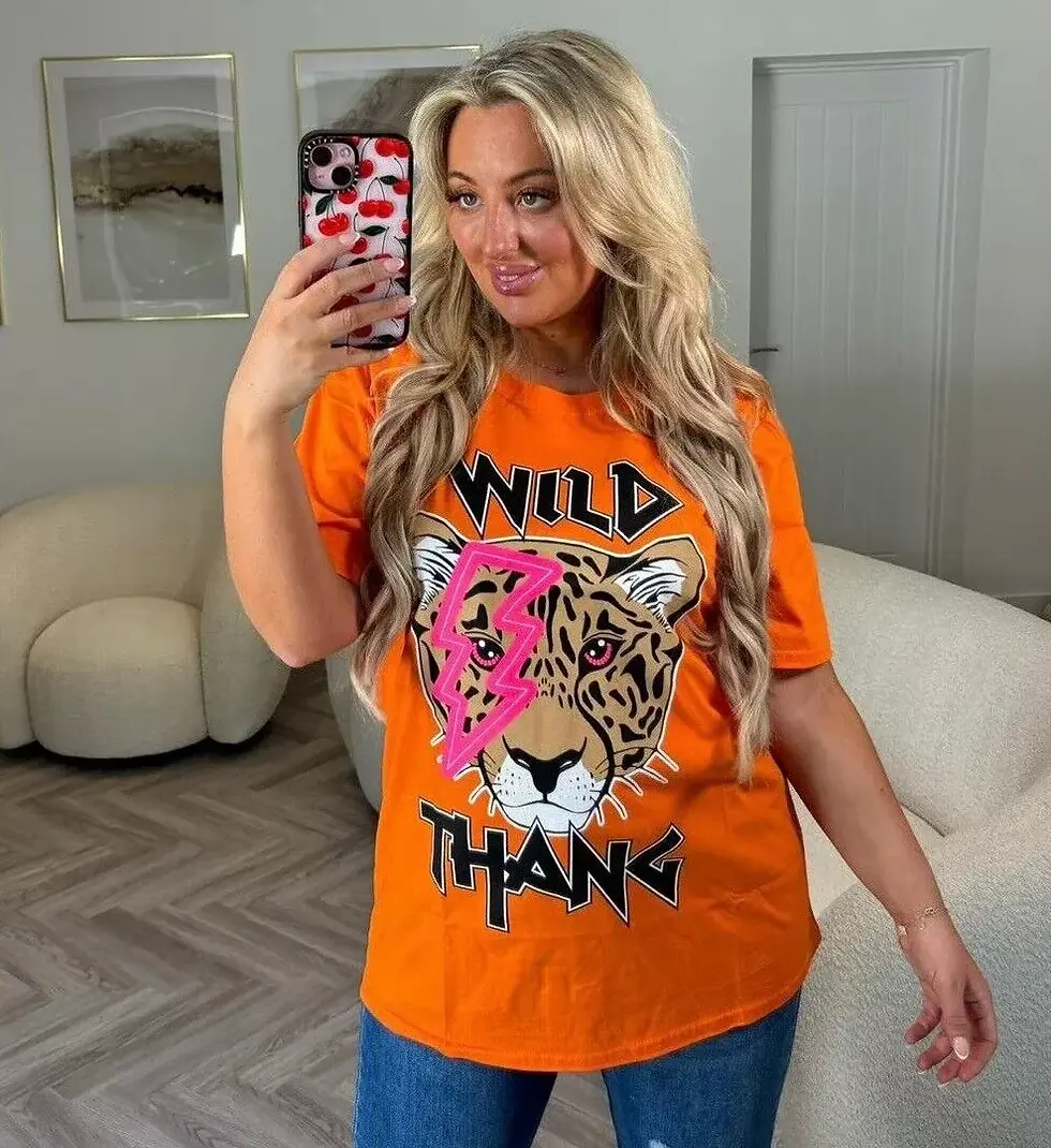 Thumbnail: Oversized T-shirt - Wild Thang Tiger