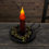 Thumbnail: 4" Solid Brown Battery Operated LED Timer Taper Candle