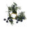 Thumbnail: 1.5" Icy Blueberry Candle Ring Wreath