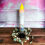 Thumbnail: 7" Wild Flowers Wrap-Around Battery Operated LED Timer Taper Candle