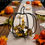 Thumbnail: 5” Fall Cotton & Foliage Candle Ring Wreath