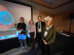 Cajal Club Social | SfN 2023 | Mason, Ribak, Arlotta (president elect), Krubitzer