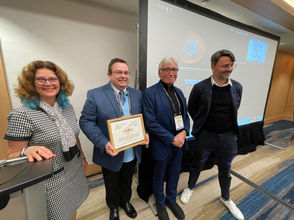 Laszlo Zaborsky with BSF Awardees.