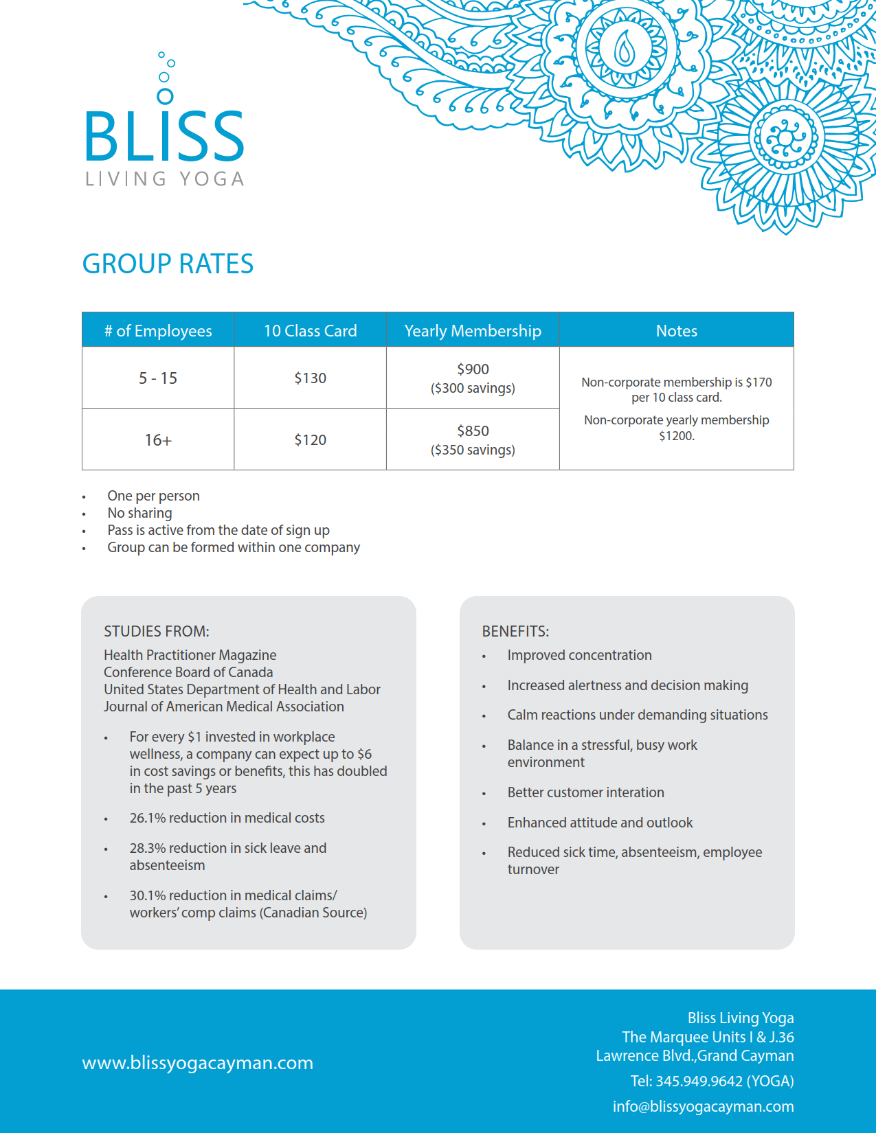 Group Rates