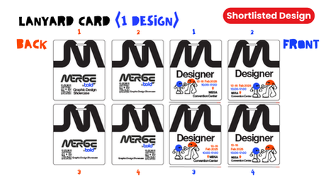Id Card Design M Pattern simple 2