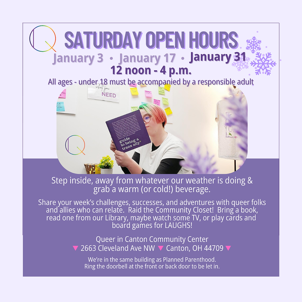 Saturday Open Hours (all ages)