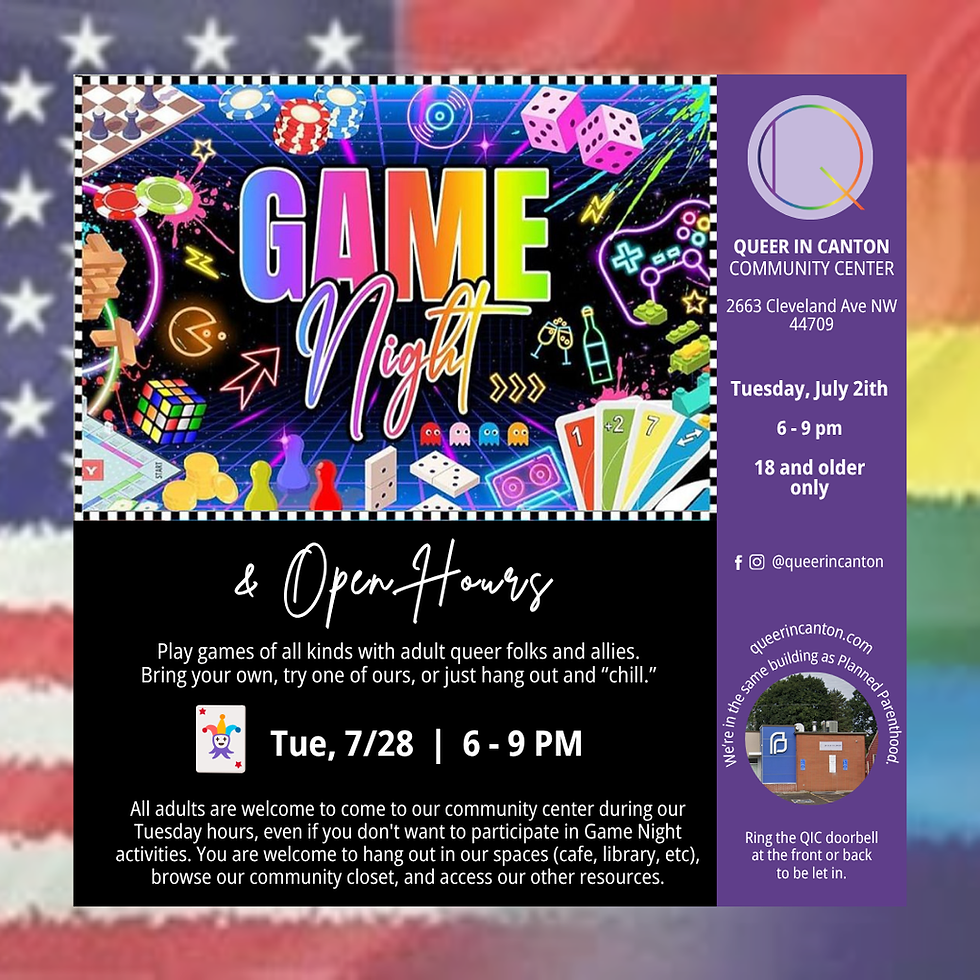 Tuesday Game Night (18+)