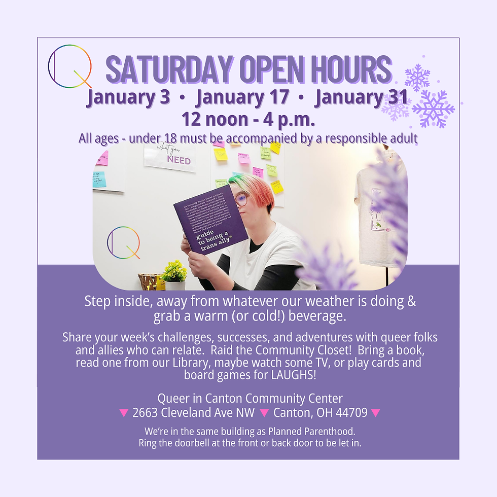 Saturday Open Hours (all ages)