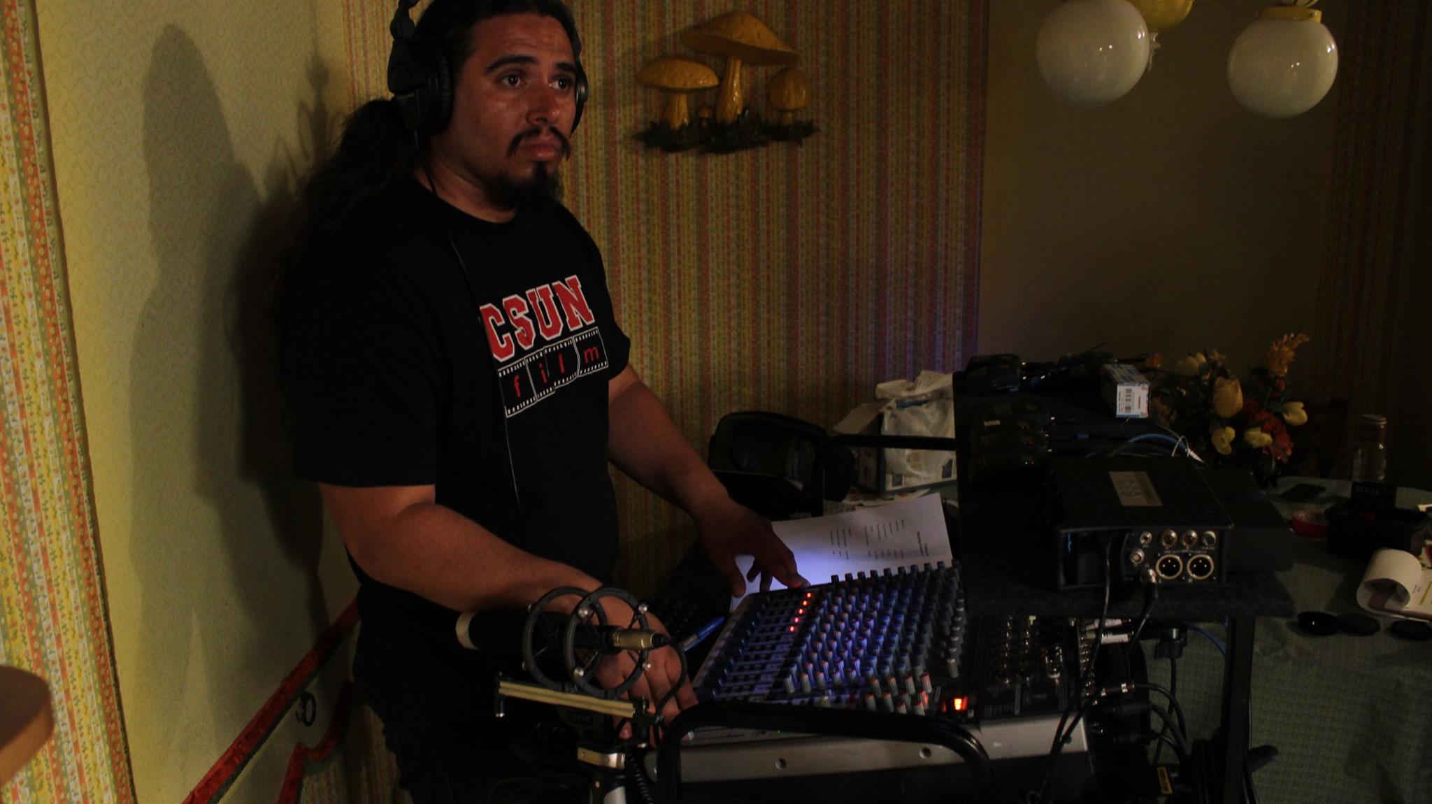 Mixing it up.