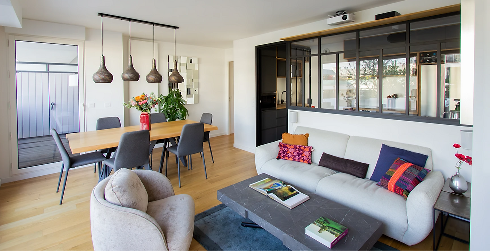 Appartement neuf décoré par un architecte d'intérieur avec verrière inspiration