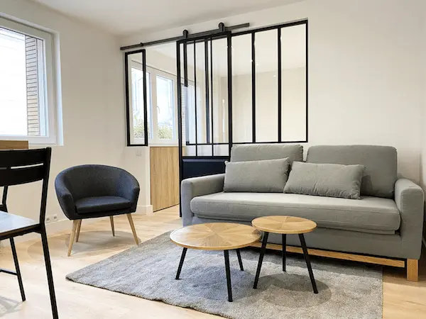 Salon pour une location meublée