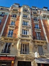 Hall d'entrée d'un immeuble parisien privé haut standing Architecte d'intérieur Paris 15