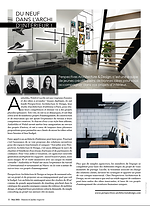 article du magazine Maison & Jardin explique l'histoire de PAD Perspectives Architecture & Design