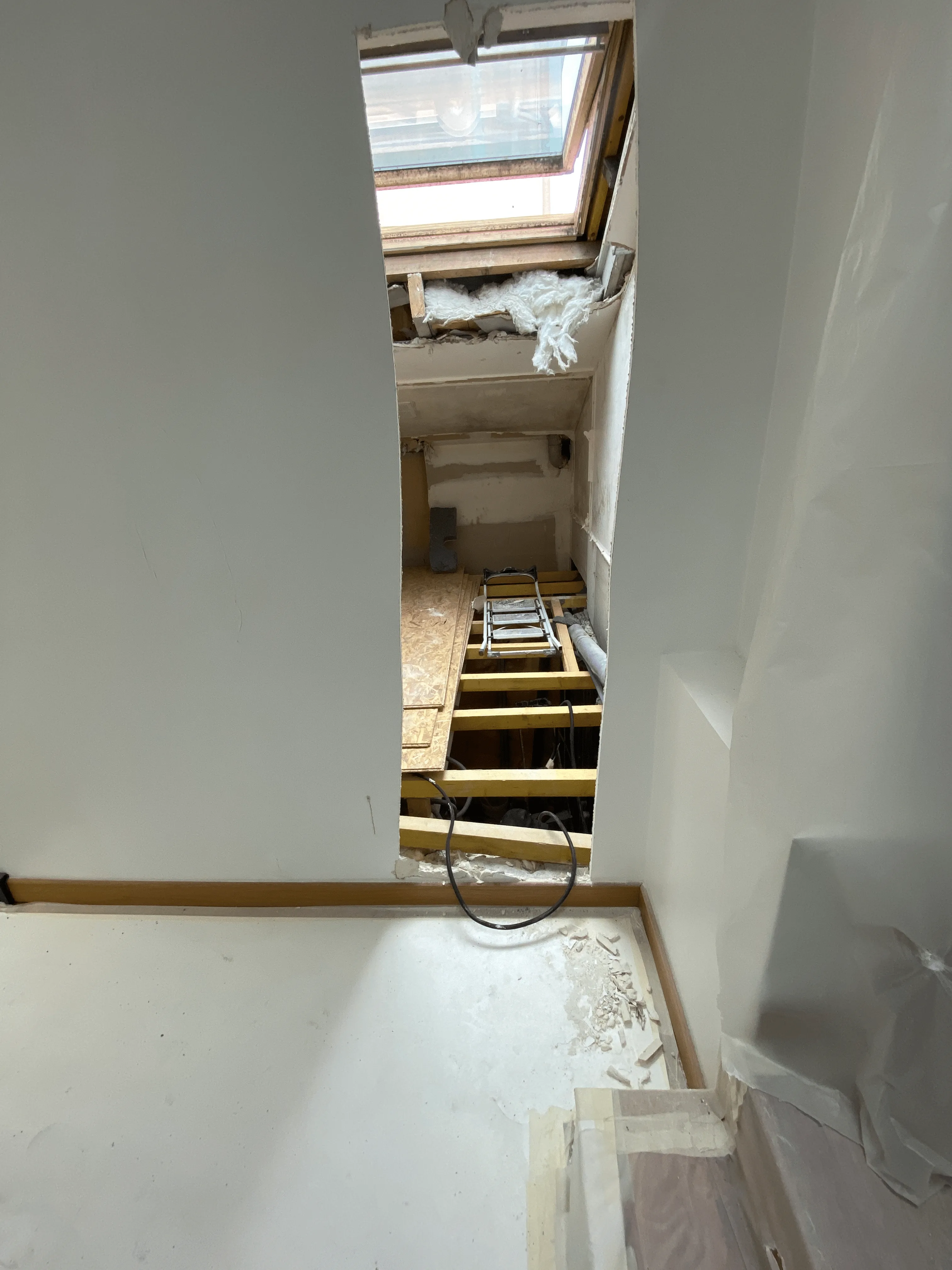 Rénovation salle de bain pendant les travaux accompagné par architecte d'intérieur la création d'une pièce en plus
