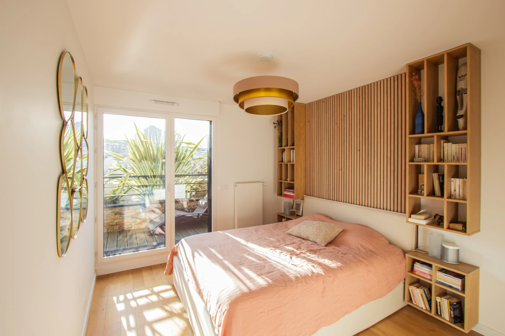 inspiration déco d'une chambre dans un appartement neuf cosy et cocooning