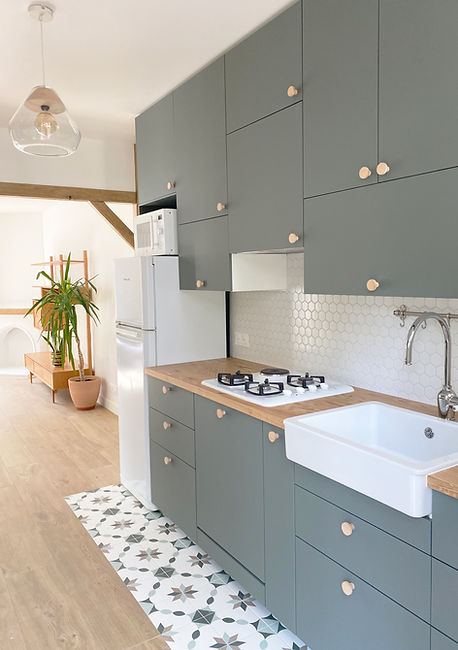 Sublime cuisine Ikea avec une ambiance rustique et une esthétique campagne