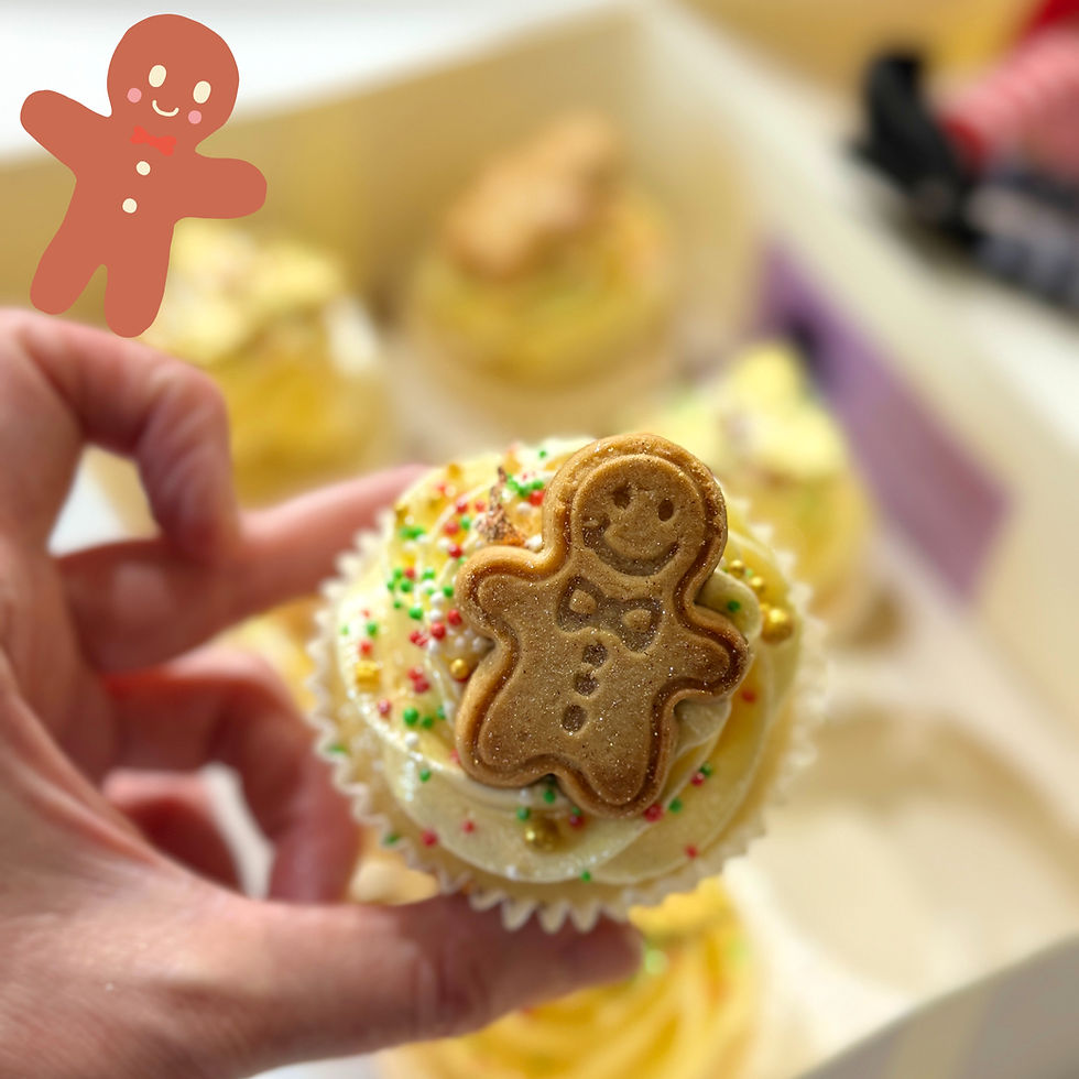 Christmas Gingerbread Cupcakes