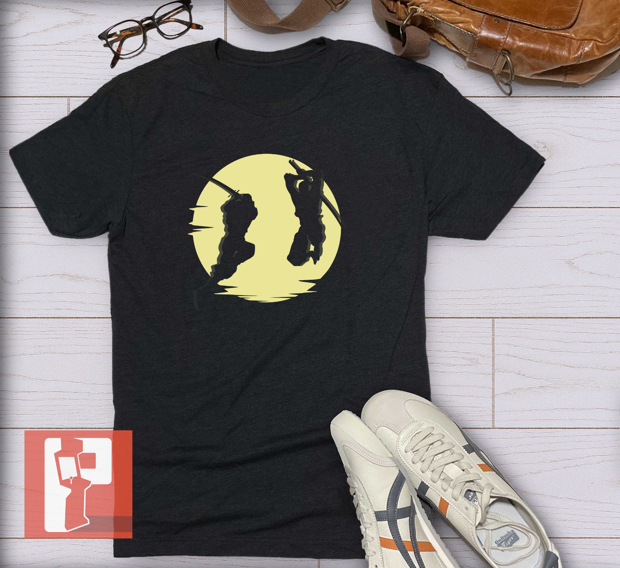 Ninja Gaiden Inspired Unisex Tshirt - Moonlit Duel