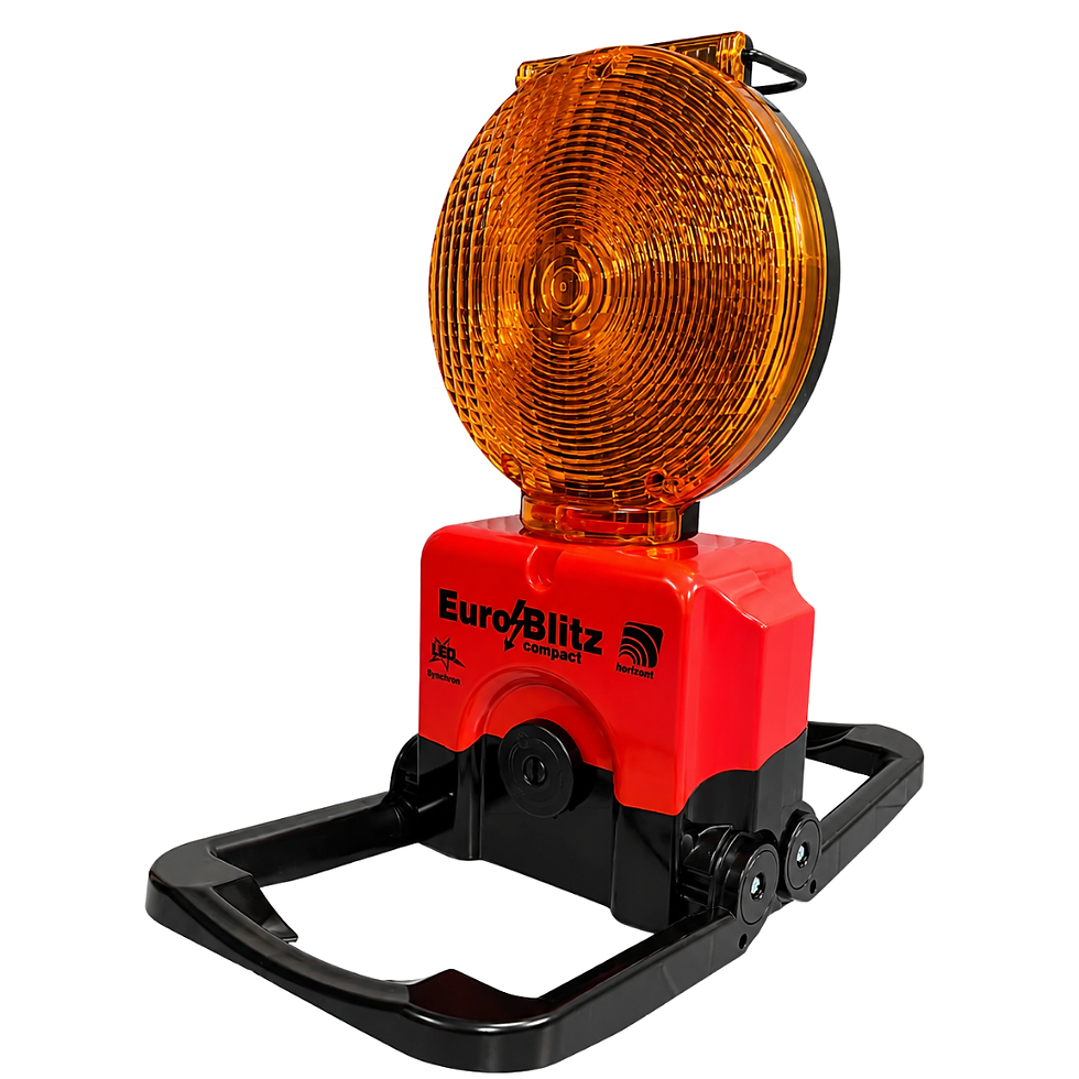 Baliza LED Euro-Blitz Compact Synchro con sincronización por radio.