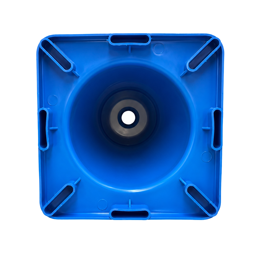 Miniatura: Cono de Señalización Azul PVC con banda reflectante.