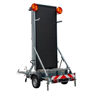 Remolque de señalización LED con panel variable RGB
