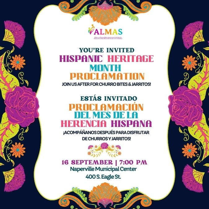 City of Naperville Proclamation: Hispanic Heritage Month/Churros & Jarritos Celebration After