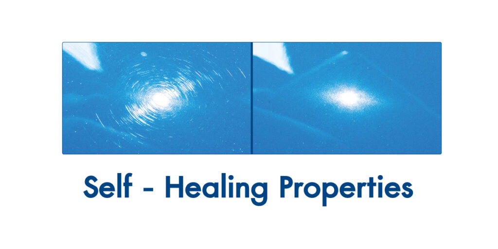 สาธิตคุณสมบัติ Self-Healing ของฟิล์ม PPF รอยขีดข่วนบนผิวฟิล์มจางหายไปเองเมื่อกระทบความร้อน