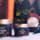 Miniature : bougie parfumée une soirée au dragon vert, inspirée par la taverne des hobbits de la comté, pots en métal doré