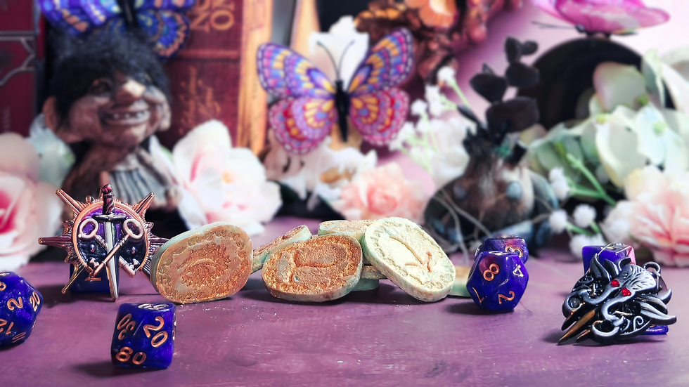 Miniature : Fondants parfumés Féerie Sauvage, inspirés par Donjons et Dragons, formes de runes magiques