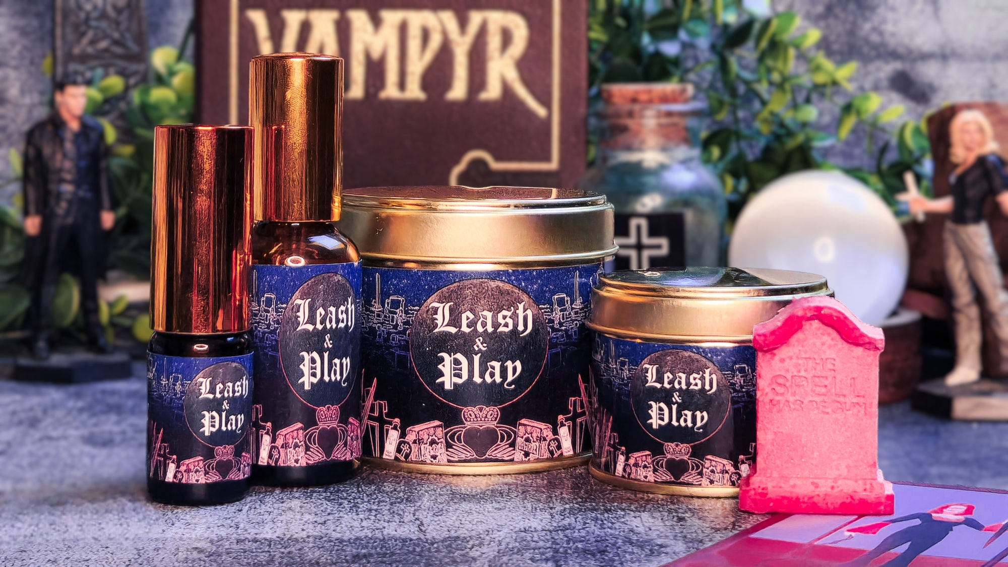 collection parfumée pour la maison Leash & Play, inspirée par Willow Vampire de Buffy contre les vampires