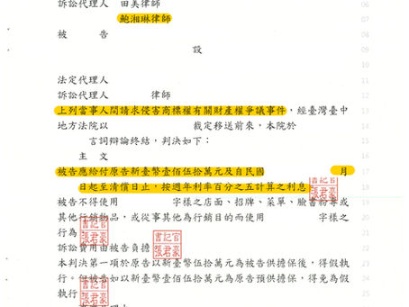 商標被侵權怎麼辦？勝訴案例分享 - 爭取侵害商標權判賠150萬元！