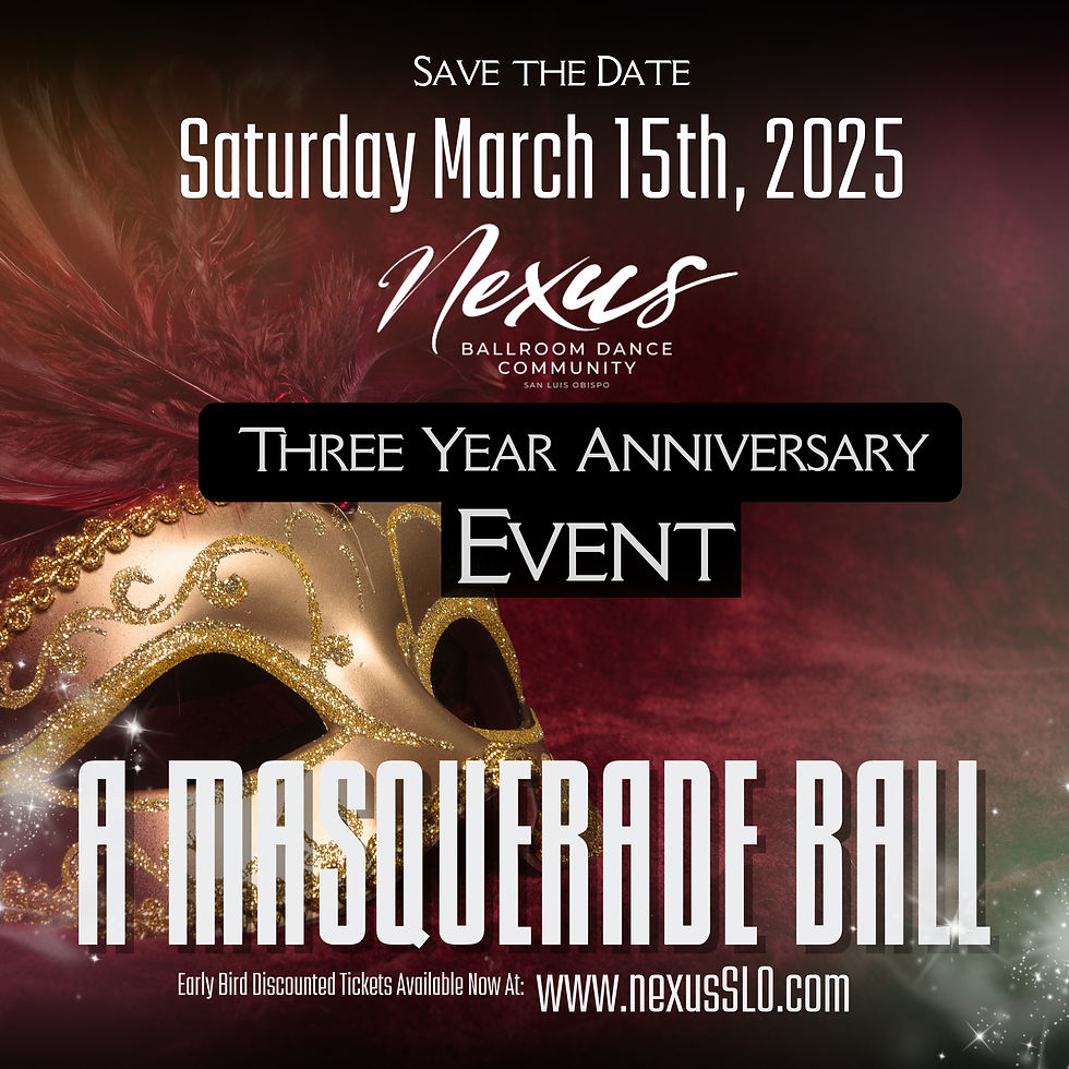 Nexus SLO’s 3-Year Anniversary Masquerade Ball