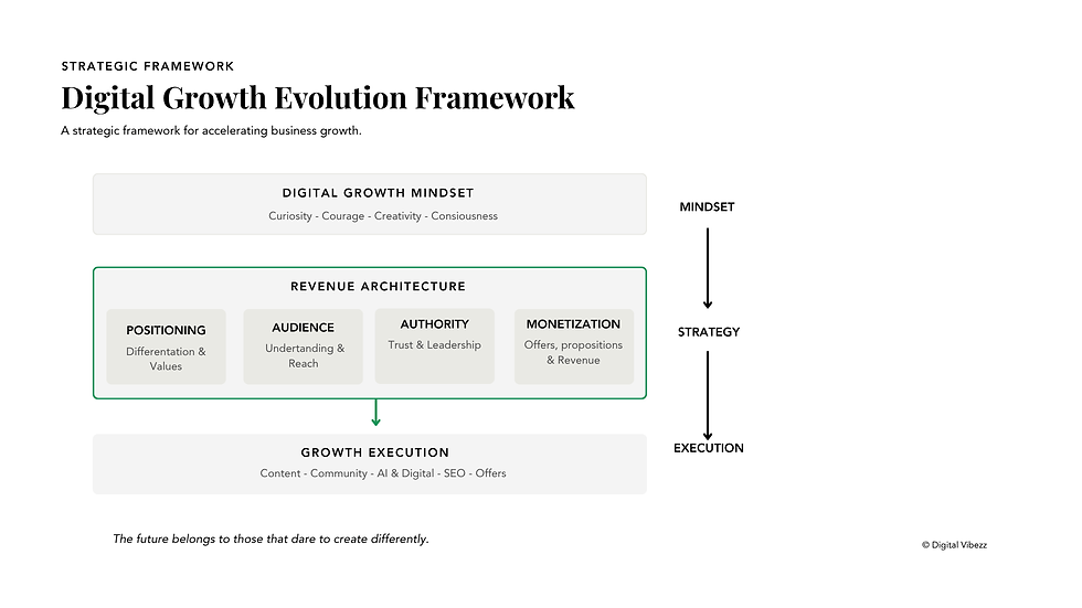 Digital Growth Evolution Framework by Digital Vibezz