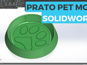 SOLIDWORKS MOLDES - PRATO PET DE PLÁSTICO - Aula para iniciantes