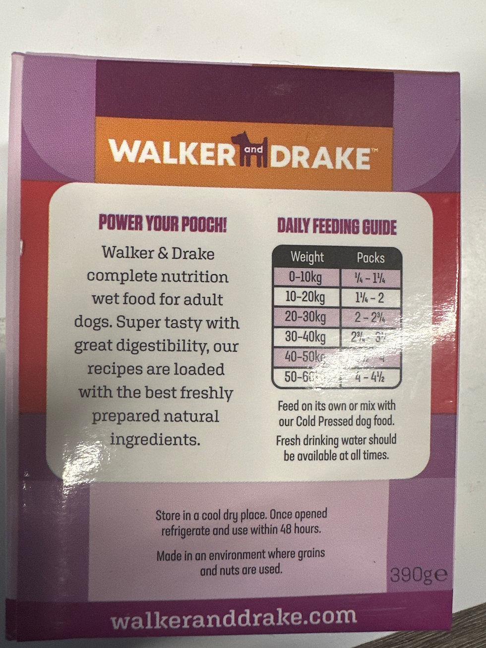 Thumbnail: Walker & Drake complete dog food - turkey, carrot & duck